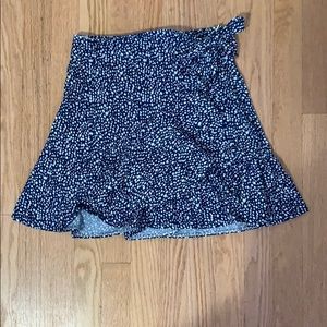 Blue Ruffle Skirt